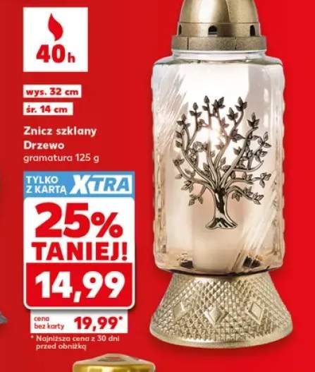 Znicz szklany Drzewo