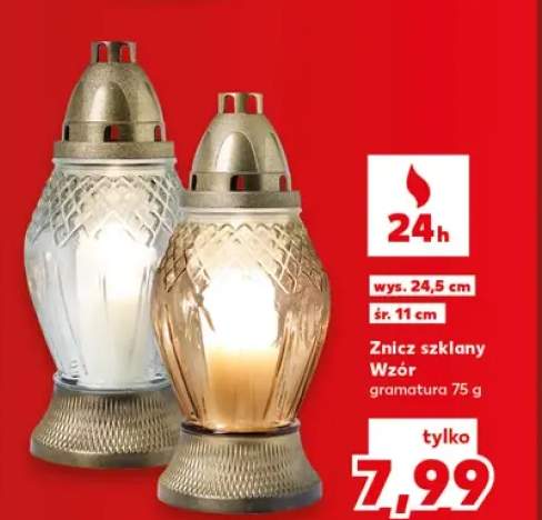 Znicz szklany Wzór