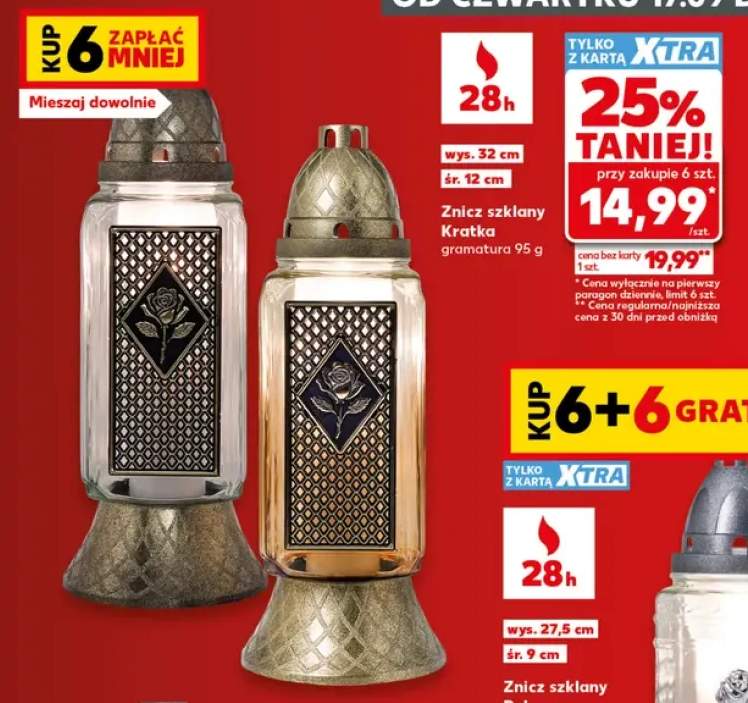 Znicz szklany Kratka