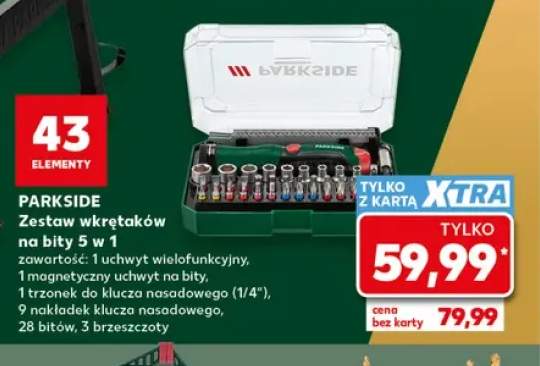 Zestaw wkrętaków na bity 5 w 1 Parkside