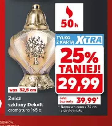 Znicz szklany Dekolt