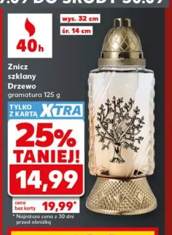 Znicz szklany Drzewo