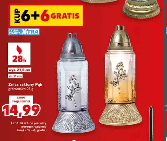 Znicz szklany Pąk