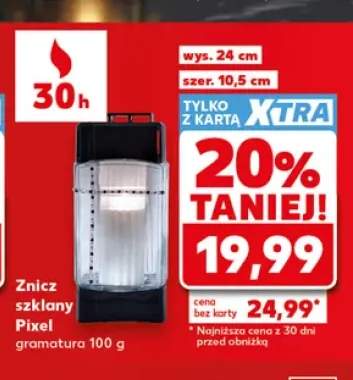 Znicz szklany Pixel