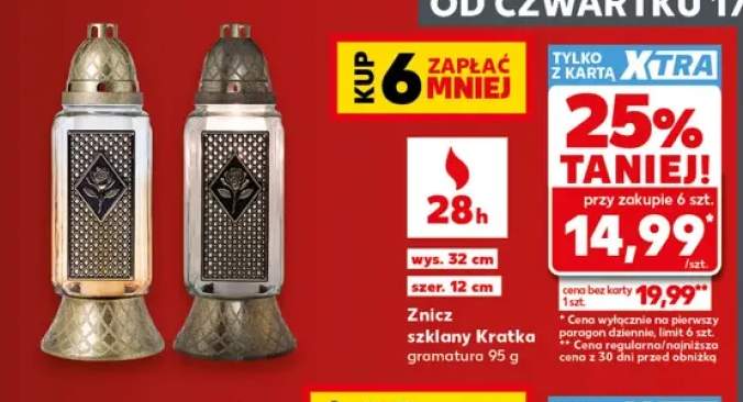 Znicz szklany Kratka