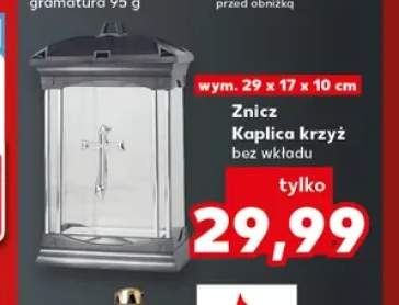 Znicz Kaplica krzyż bez wkładu