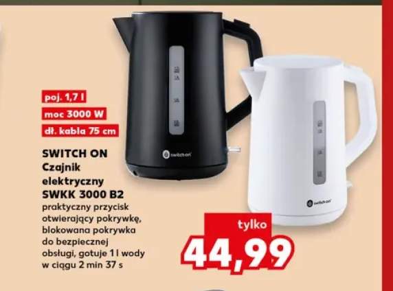 Czajnik elektryczny Swkk 3000 B2 1,7 l Switch On