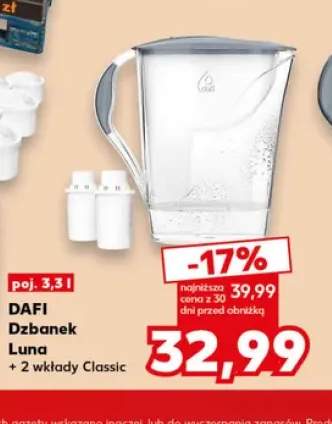 Dzbanek Luna + 2 wkłady Classic 3,3 l Dafi