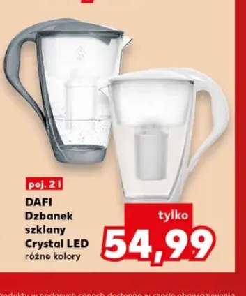 Dzbanek szklany Crystal LED 2 l Dafi