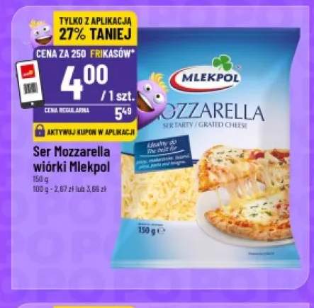 Ser mozzarella wiórki Mlekpol