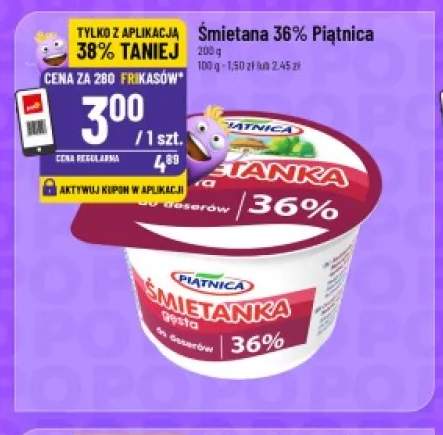 Śmietana Piątnica 36%