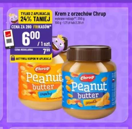 Krem z orzechów crunchy Chrup +1 wariant
