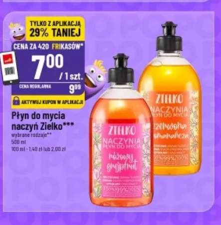 Płyn do mycia naczyń różowy grejpfrut Zielko +1 wariant