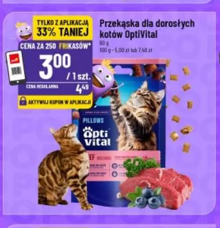 Przekąska dla dorosłych kotów OptiVital