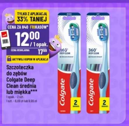 Szczoteczka do zębów Colgate Deep Clean średnia 2-pak +1 wariant
