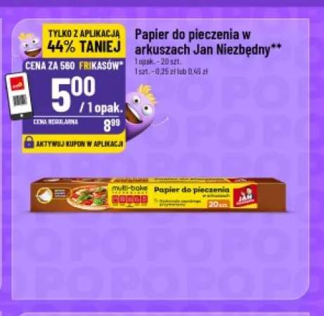 Papier do pieczenia w arkuszach Jan Niezbędny
