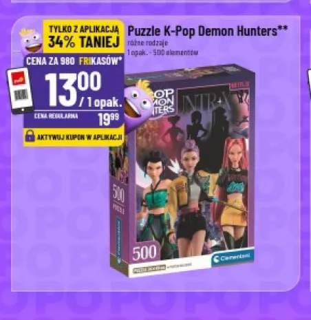 Puzzle K-Pop Demon Hunters 500 elementów Clementoni
