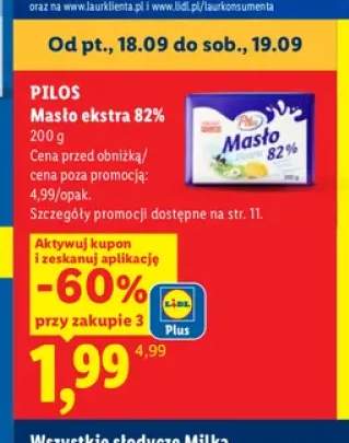 Masło ekstra Pilos 82%