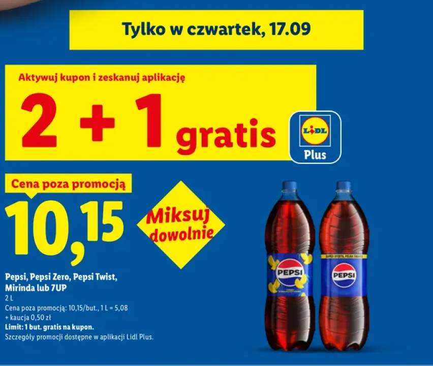 Napój gazowany Pepsi +4 warianty