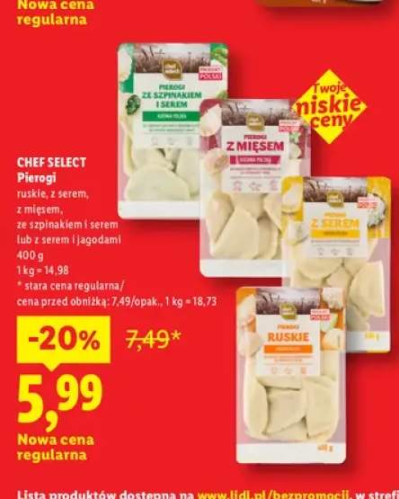 Pierogi ruskie Chef Select +4 warianty