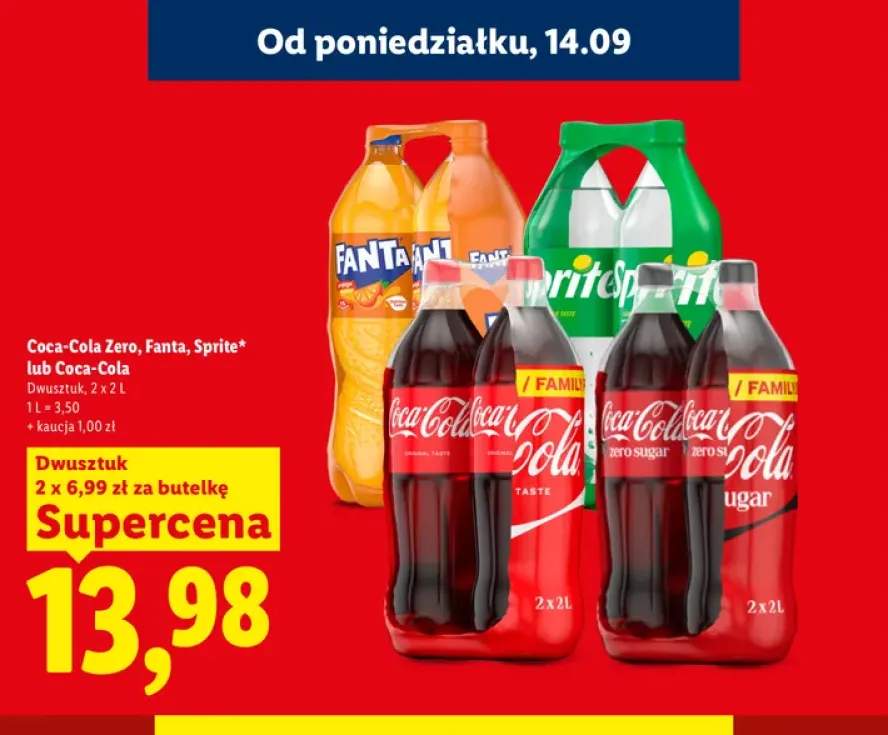 Napój gazowany Coca-Cola Zero 2-pak +3 warianty