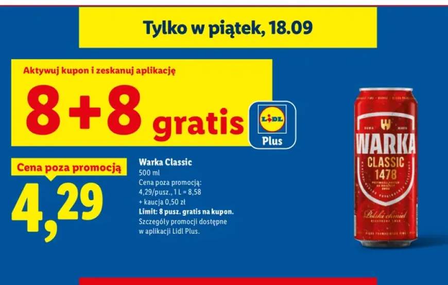 Piwo Warka Classic