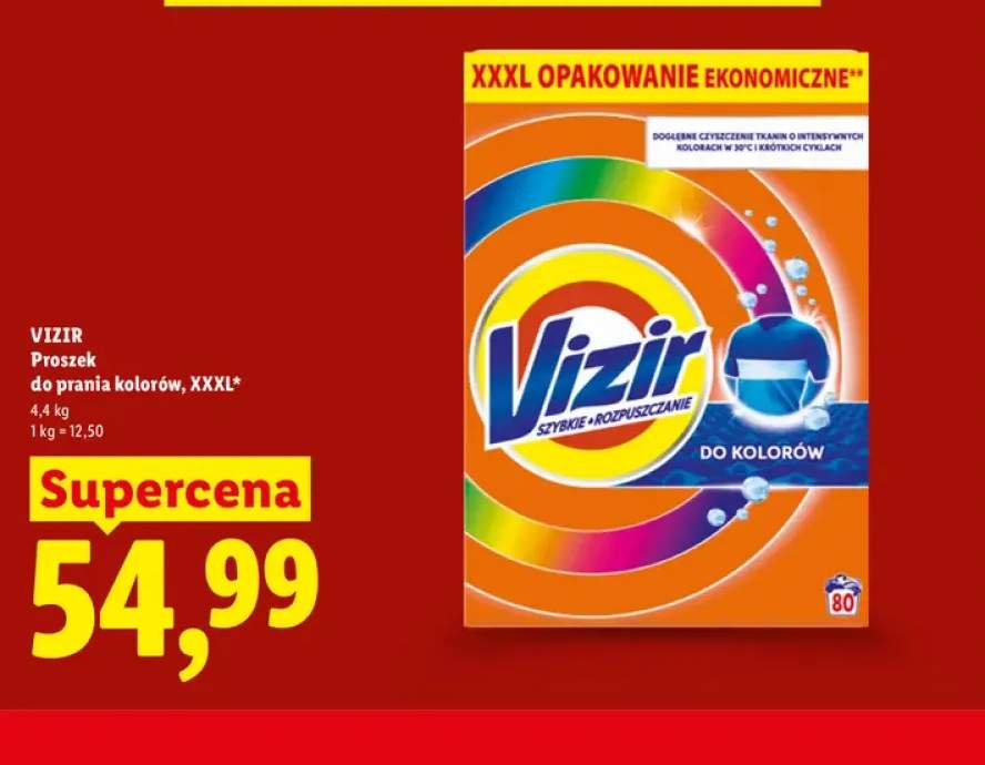 Proszek do prania kolorów XXXL Vizir