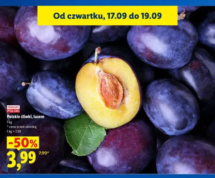Śliwki polskie luzem