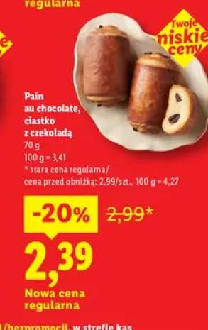 Pain au chocolate ciastko z czekoladą
