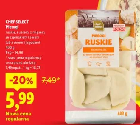 Pierogi ruskie Chef Select +4 warianty