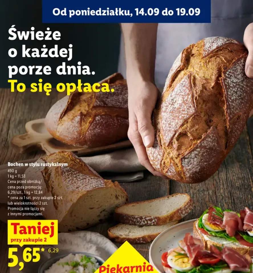 Chleb bochen w stylu rustykalnym