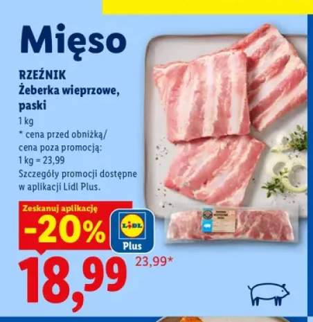 Żeberka wieprzowe paski Rzeźnik