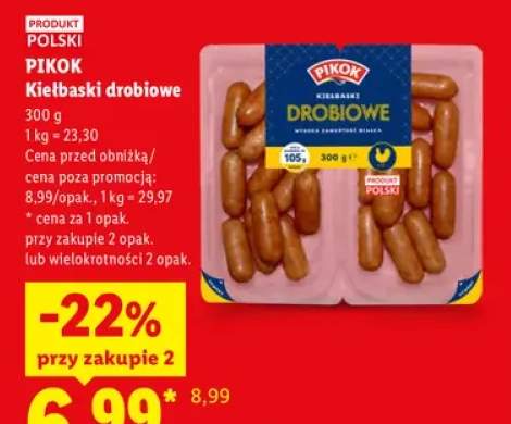 Kiełbaski drobiowe Pikok