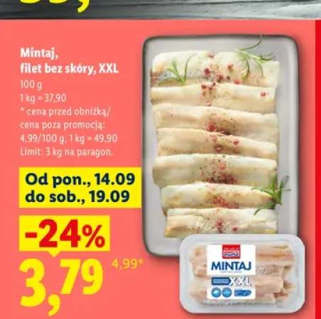 Mintaj filet bez skóry XXL Ocean Sea