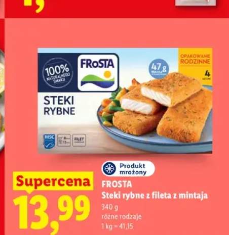 Steki rybne z fileta z mintaja Frosta