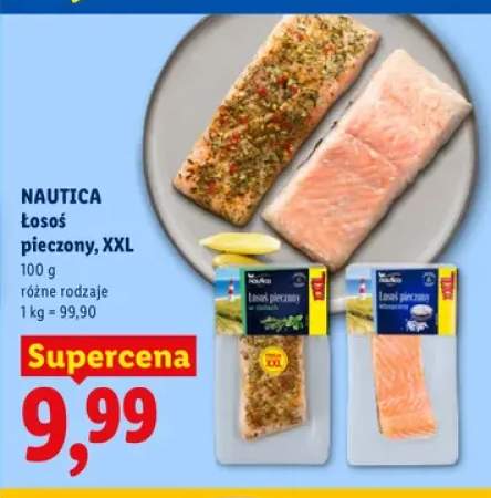 Łosoś pieczony w ziołach XXL Nautica +1 wariant