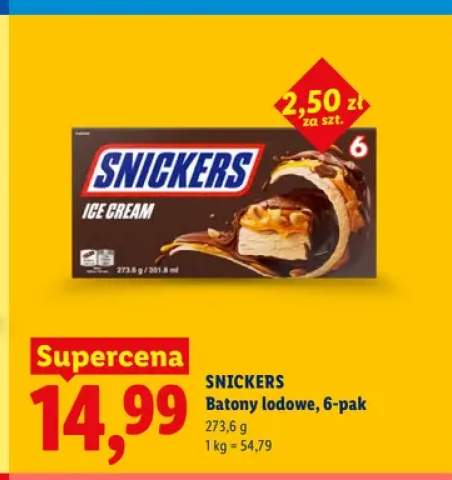 Batony lodowe 6-pak Snickers