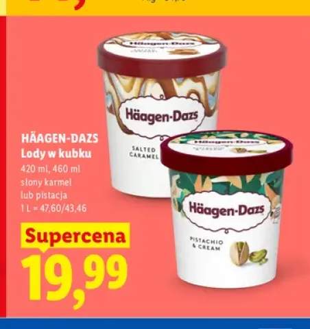 Lody w kubku słony karmel Häagen-Dazs +1 wariant