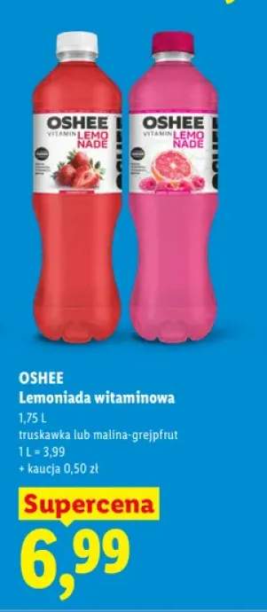Oshee Lemoniada witaminowa truskawka +1 wariant