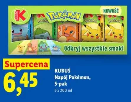 Napój Kubuś Pokémon 5-pak