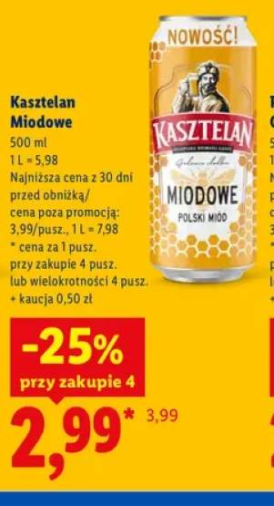 Piwo Kasztelan Miodowe