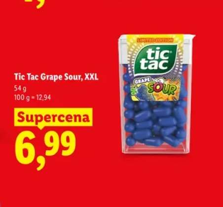 Drażetki Grape Sour XXL Tic Tac