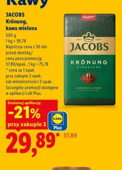 Kawa mielona Jacobs Krönung