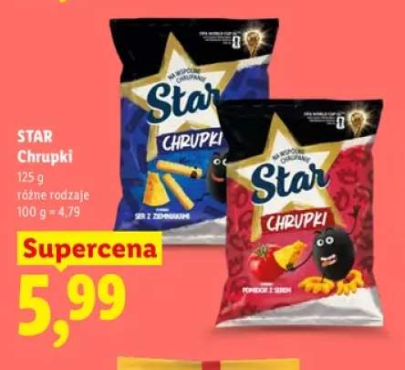 Chrupki ser z ziemniakami Star +1 wariant