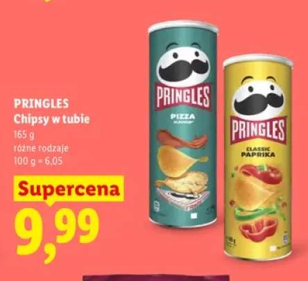 Chipsy w tubie Pizza Pringles +1 wariant