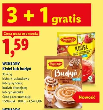 Kisiel truskawkowy Winiary +3 warianty