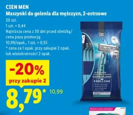 Maszynki do golenia dla mężczyzn 2-ostrzowe Cien Men