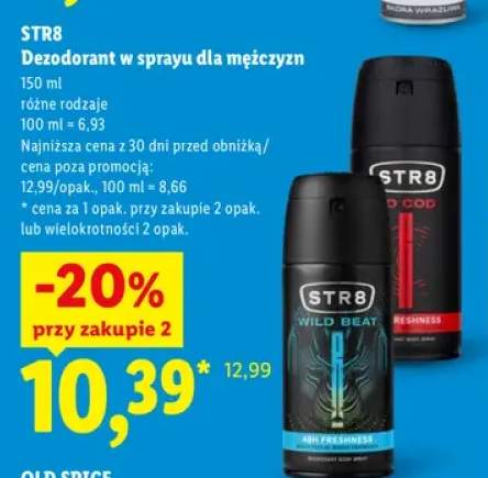 Dezodorant w sprayu dla mężczyzn STR8 Wild Beat +1 wariant