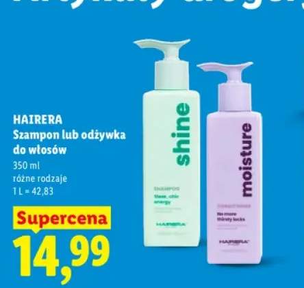 Szampon do włosów shine Hairera +1 wariant
