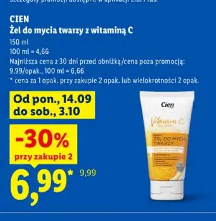 Żel do mycia twarzy z witaminą C Cien